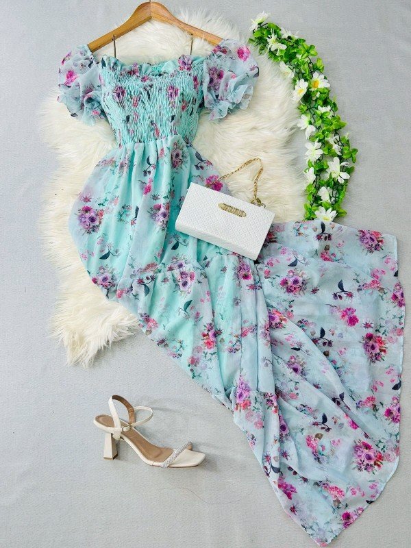 Vestido longo Floral